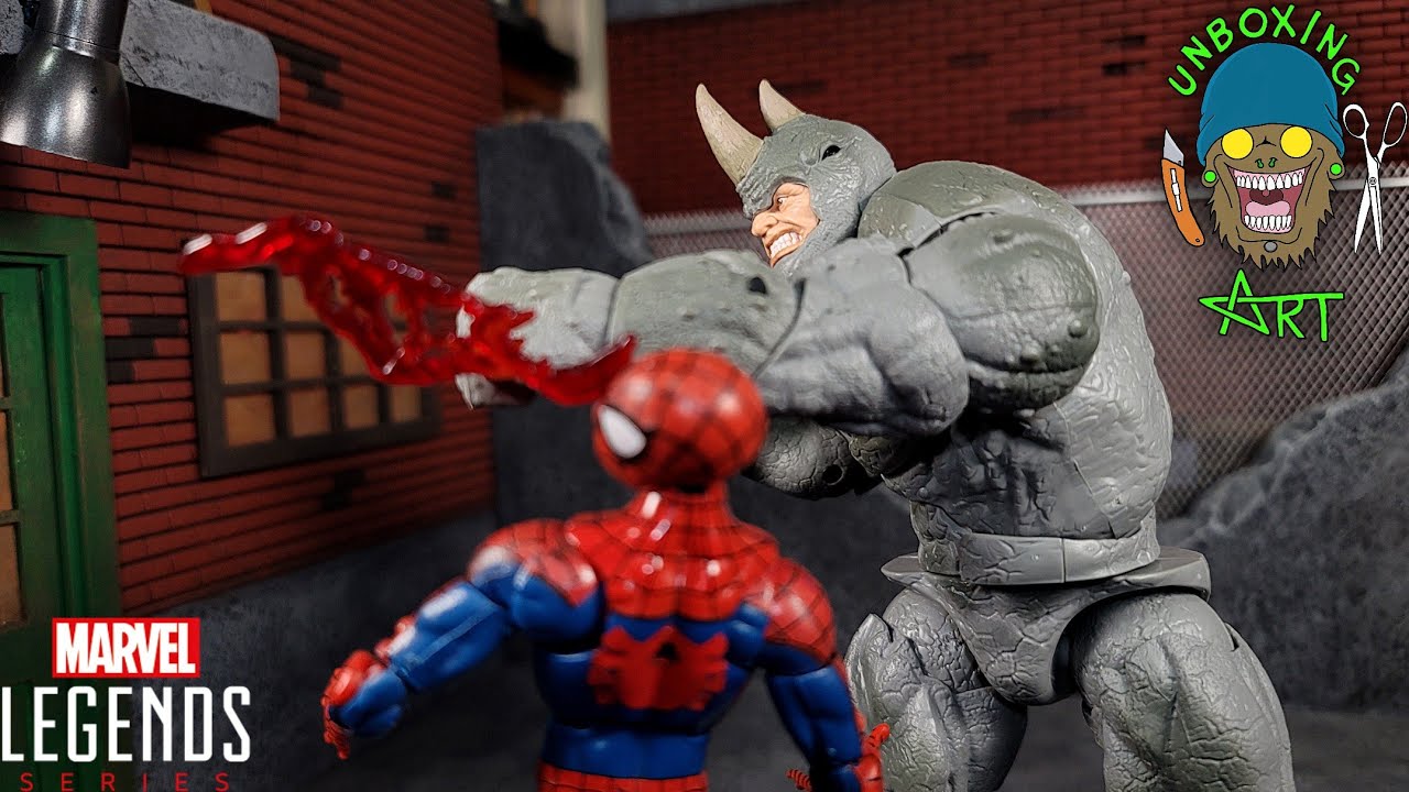 Marvel Legends Rhino Spider-Man Retro Wave Unboxing and Review