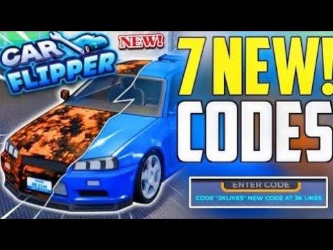 [+5 CARS] ⚠️NEW ALL⚠️ UPDATE CODES - CAR FLIPPER ROBLOX CODES - CODES FOR CAR FLIPPER 2026 