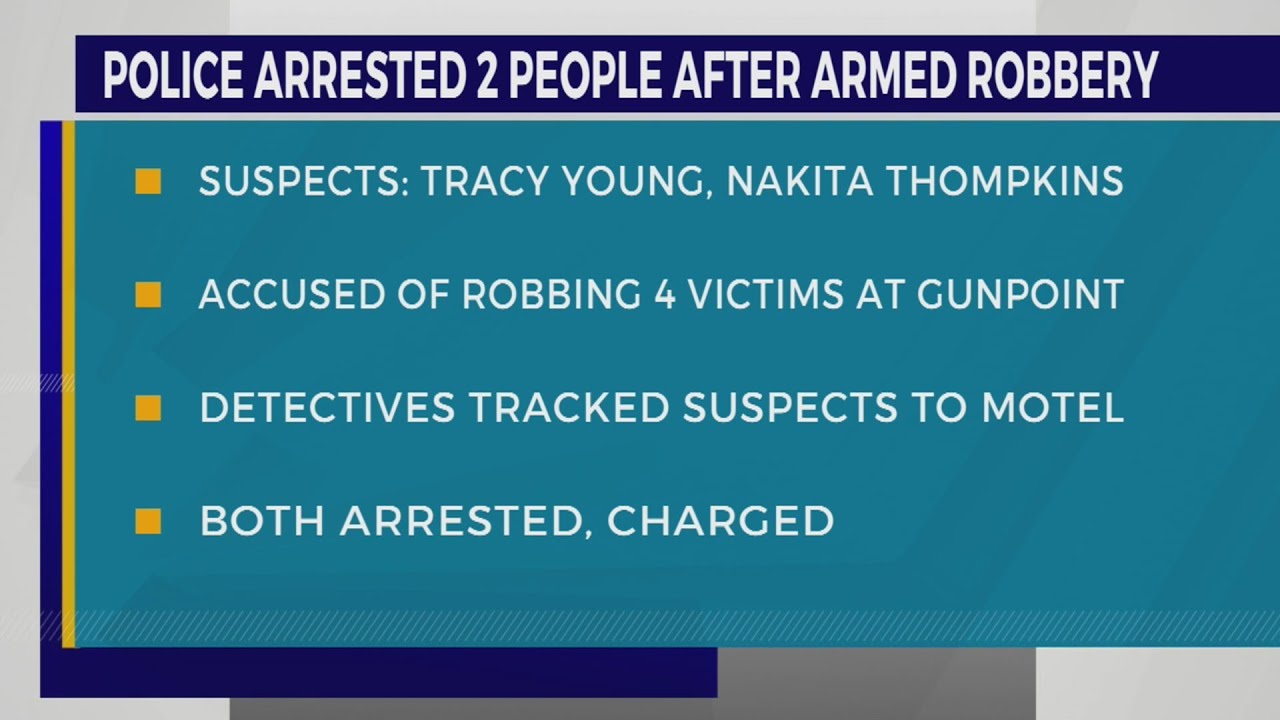 Police arrest 2 for armed robbery - YouTube