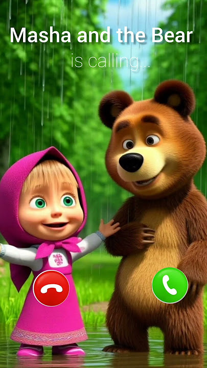 Masha and the Bear is calling #ringtone #smartphone #mashaandbear