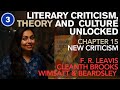 Chapter 15 | New Criticism Unlocked | F. R. Leavis, Cleanth Brooks and Wimsatt &amp; Beardsley | Part 3