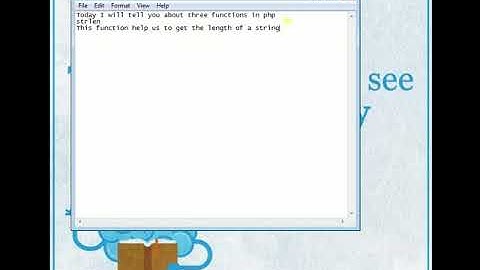 About strlen function in php