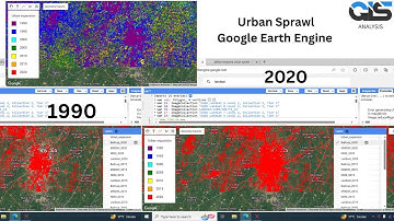 How to make Urban Sprawl Map 1990 - 2023 || Urban Growth || Urban Sprawl Map || Google Earth Engine