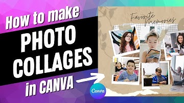 How to Make a PHOTO COLLAGE in CANVA [It