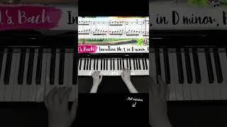 BACH Invention No  4, in D minor, BWV 775 #shorts #bach #BachInvention #piano  #pianotutorial