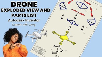 INVENTOR: DRONE EXPLODED VIEW AND PARTS LIST