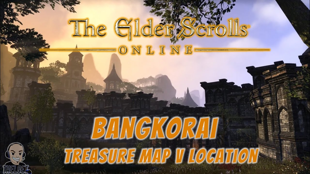 ESO Bangkorai Treasure Map V Location (Elder Scrolls Online) YouTube