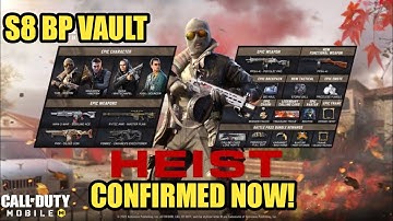 *NEW* Codm Season 1 Heist BP In BP Vault Season 8 Error 404 Confirmed