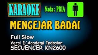 MENGEJAR BADAI Versi Slow [Karaoke Nada Pria]