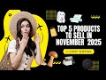 Top 5 products to sell in November 2025 || CJ Dropshipping|| Trending Products & Online Deals