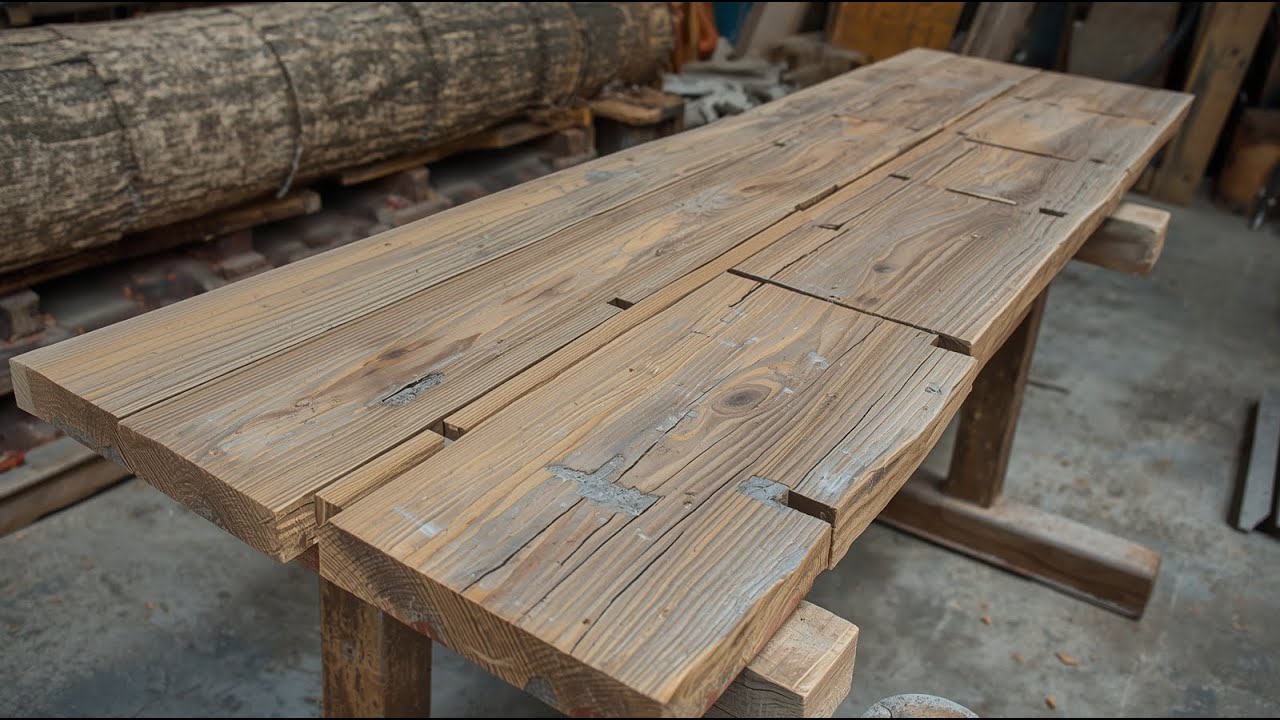 A Young Craftsman Created an Infinity Ocean Table with Glowing Island Lights