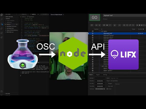 NodeLifxOSC DEMO - Control LIFX Lights with OSC via Node.js