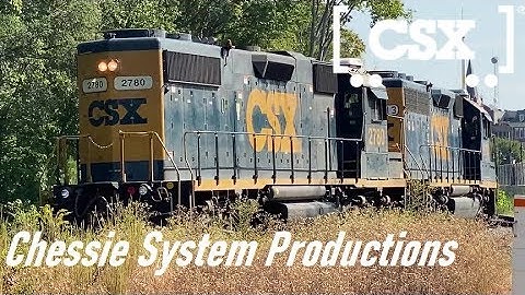 A [CSXT]GP38-2 & GP40-2 LHF Heads To Milan Yard After Crossing A&Y Diamond W/ A Loud K5HL In F.NC