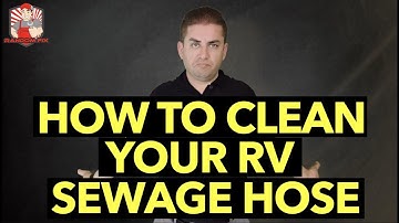 ▶️How To Clean Your RV Sewage Hose HOW TO POWER WASH RV Disposal Line