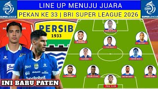 READY TO BEAT PSM MAKASSAR❗Here is the lineup formation of Persib Bandung vs PSM Makassar BRI Sup...
