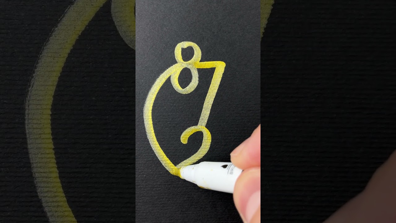 Draw a Simple Mouse from Numbers and Letters for Kids 🐭 Easy Drawing #kids #drawing #shorts