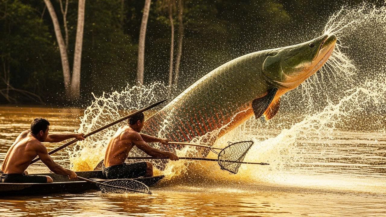 Giant Arapaima Fish Is Super Expensive But Brazilian Fishermen Turn It ...