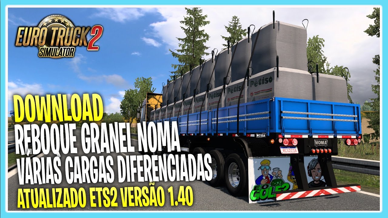 Euro Truck 2 - Carreta GRANEL REBAIXADA 