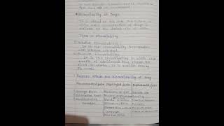 pharmacology 1st chapter notes #Dpharmacy #studymotivation #future