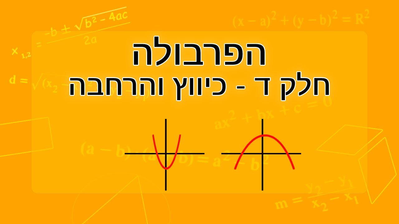פרבולה - כיווץ והרחבה של פרבולה