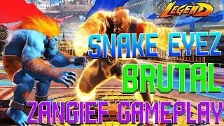 Street Fighter 6 🔥 Snake Eyez World No.1 Zangief Back To Back Perfect Brutal Gameplay!