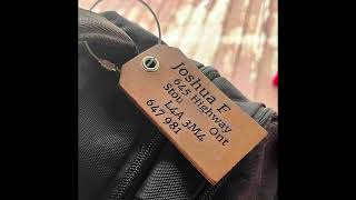 Luggage Tags Premium Leather Engraved