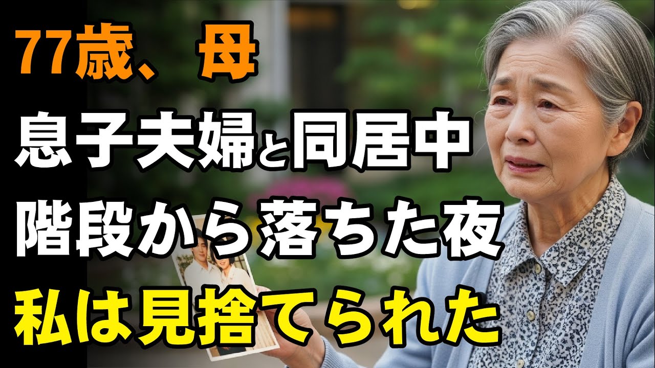 77歳母、息子夫婦に財産を狙われ気づいた「家族の本当の姿」。全財産で手に入れた人生最後の尊厳。【シニアライフ】【60代以上の方へ】