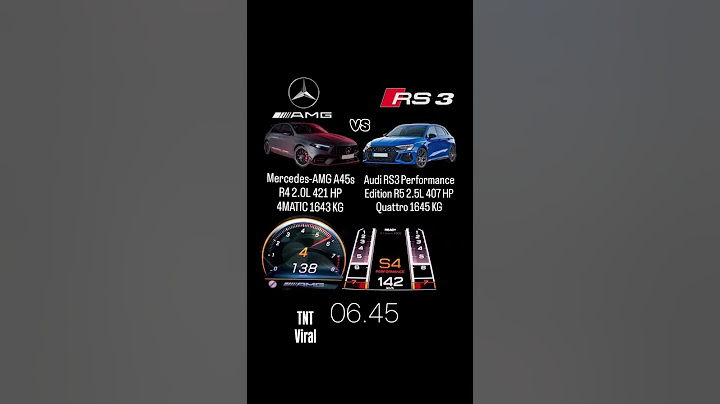 Audi RS3 Performance Edition 407HP vs Mercedes AMG A45s 421HP
