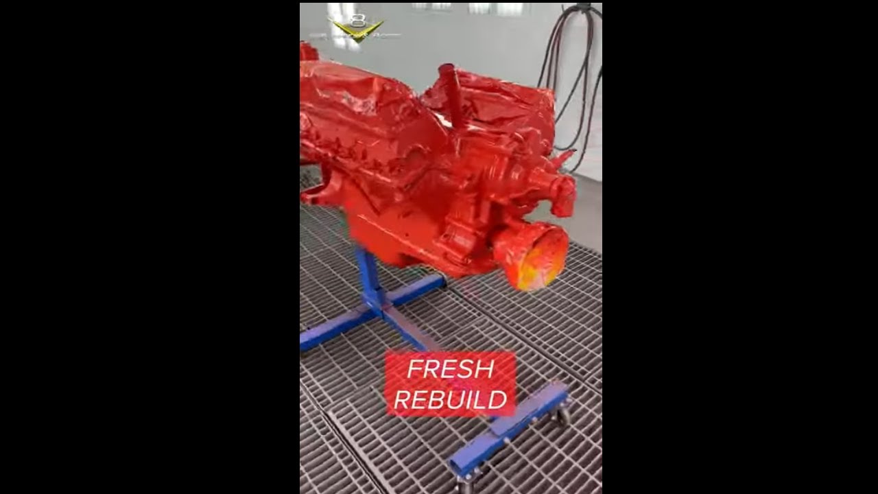 The V8 Speed And Resto Shop Just Gave This 1955 Ford 292 Y-block A Fresh Paint Job!
