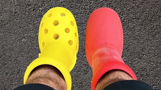 MSCHF x Crocs Big Yellow Boots vs Big Red Boots (Which Are Better?)