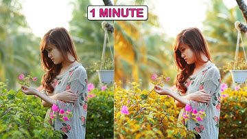 Autumn Color Effect in Photoshop - 1 MINUTE ( Photoshop Tutorial )