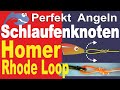 Perfekt Angeln – Schlaufenknoten "Homer Rhode Loop" für natürliche Köderpräsentation, Bindeanleitung