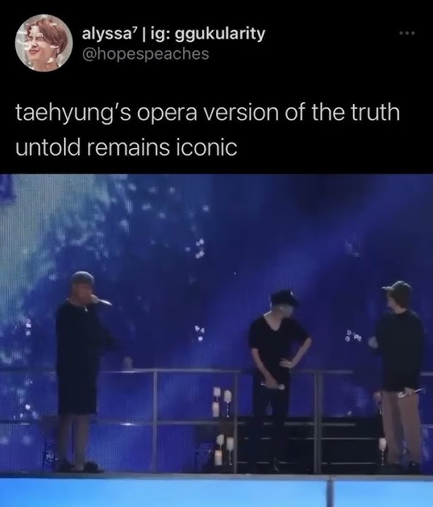 taehyung's opera version of the truth untold remains iconic #shorts