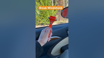 How to Break Car Window with Safety Hammer #shorts
