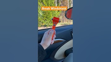 How to Break Car Window with Safety Hammer #shorts