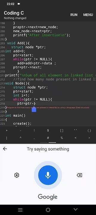 Program to find how many nodes are present in linked list by using c ...