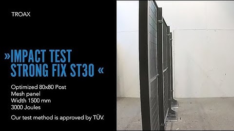 Impact test - Strong Fix, ST30, 3000 J