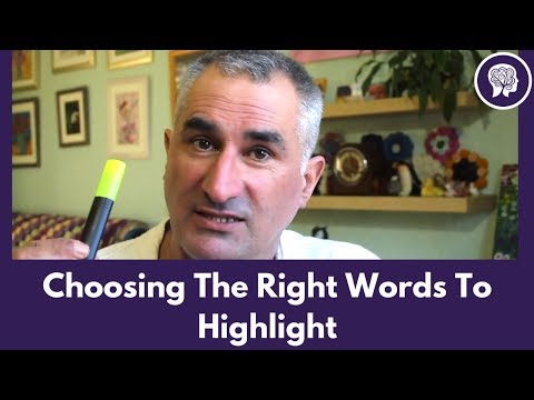 Choosing the Right Words to Highlight
