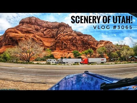 SCENERY OF UTAH! | My Trucking Life | Vlog #3065