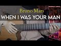 When I Was Your Man - Bruno Mars | Easy guitar tutorial with chords lyrics | guitar play along