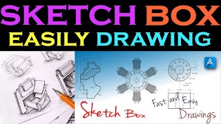 SketchBox (Sketching & Technical Drawing in Android) Multi Line tool||easy drawing||telugu a to z 30
