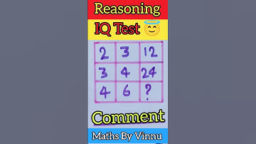 Reasoning questions | Find missing number | Iq test | #shorts #maths