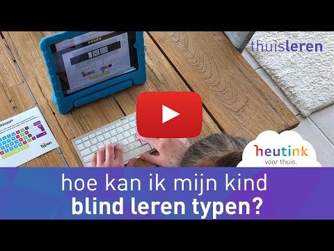 Video: Hoe Te Leren Typen Met Blinden