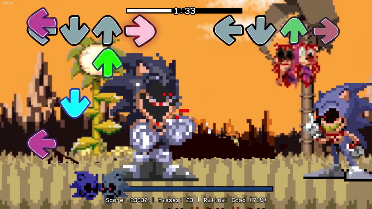 16 bit ver of sonic exe mod coming soon : r/FridayNightFunkin