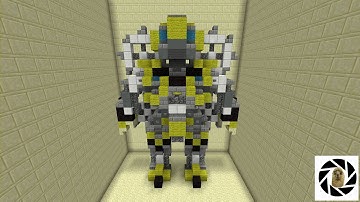 Minecraft - How To Build Transformers 4 Bumblebee Robot Mode!