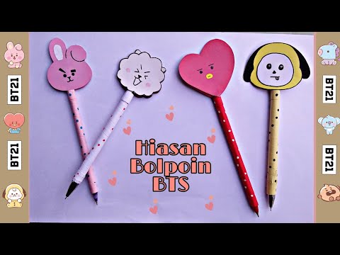 DIY Miniature Realistic shop - BTS character BT21 Shop decor ! BT21 Dolls , Cup~ / Line Store. 