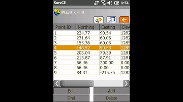 Carlson SurvCE Tutorial: Viewing Point Details from the Main Menu