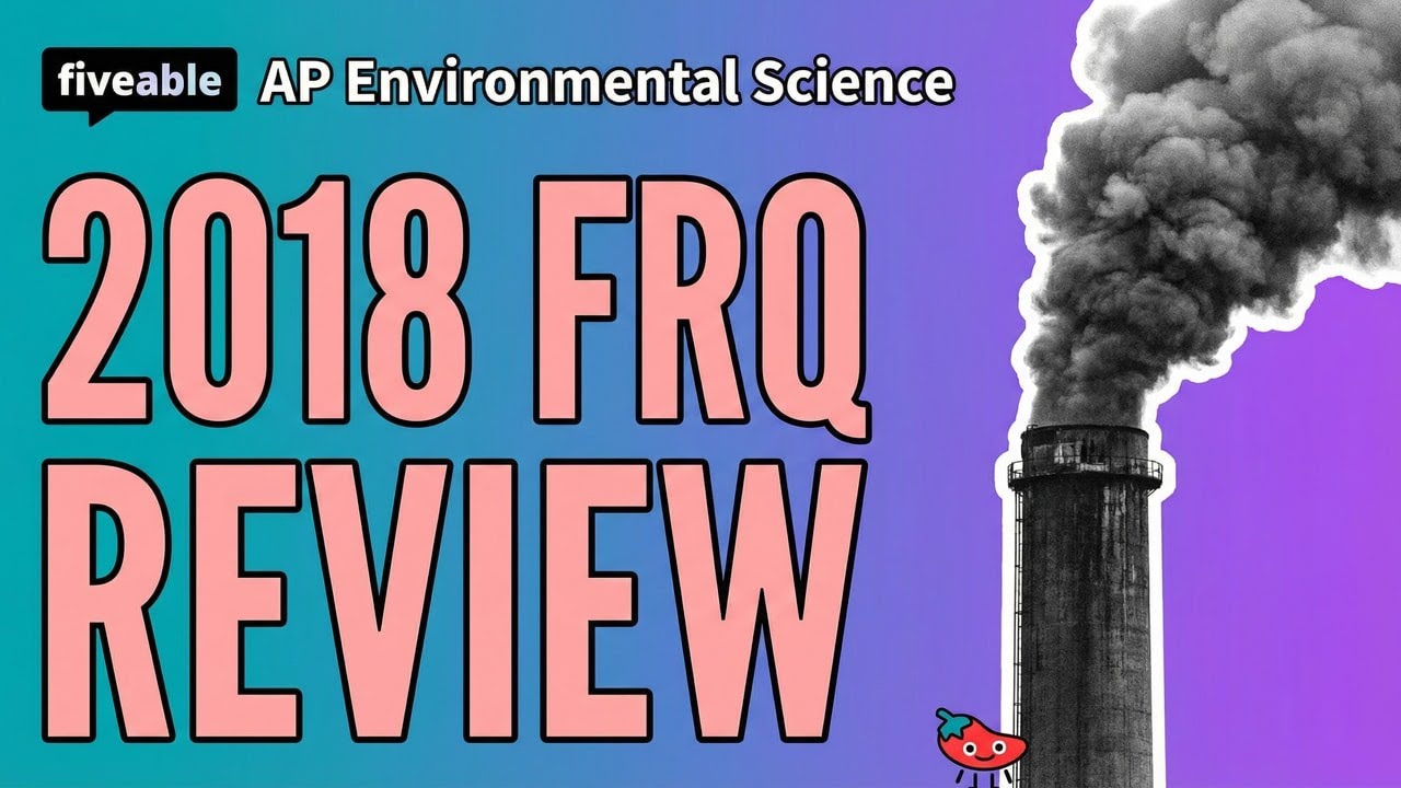 AP Environmental Science - 2018 FRQ Review