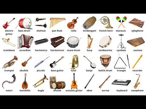 Learn English Vocabulary 100 Musical Instruments Pronunciation Guide