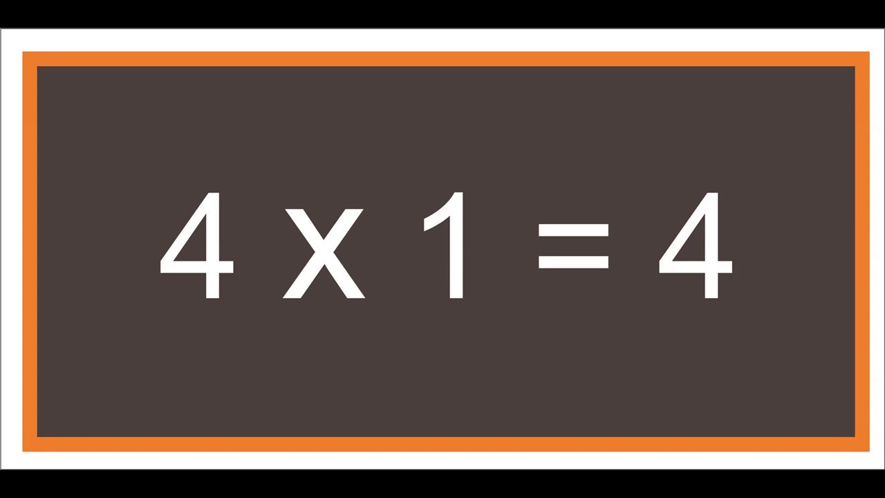 Multiplication tables 4 to 40 | Learn Multiplication - Table of Four 4 x 1 = 4  |  4 Times Tables